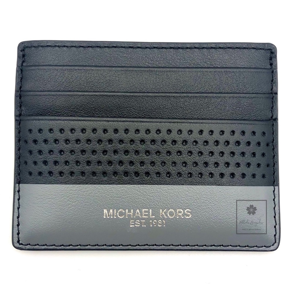Michael Kors - Cooper - Tall Card Case -Black/Grey